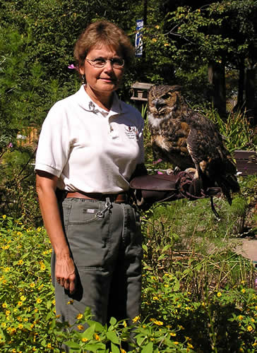 Nancy White with Tonka